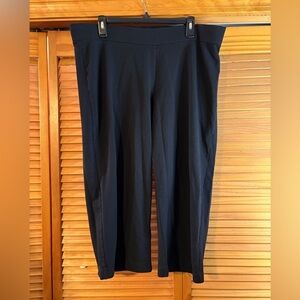 WOMENS PETITE PURE JILL BLACK CROPPED PANTS